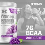 XTEND BCAA Powder Glacial Grape for Recovery