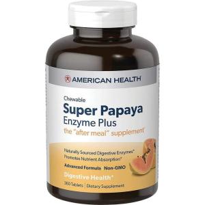 Super Papaya Enzyme Plus Chewable Tablets - 360 Count