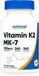 Nutricost Vitamin K2 MK-7 100mcg, 240 Softgels