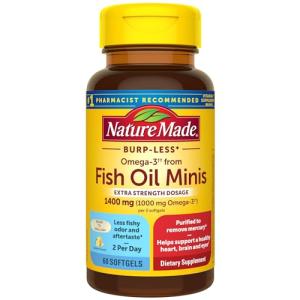 Nature Made Burp Less Omega 3 Fish Oil 1400 mg