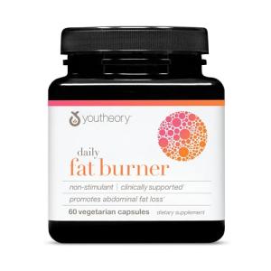 Youtheory Daily Fat Burner Vegetarian Capsules, 60 ct