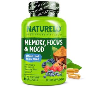 Naturelo Brain Blend Supplement for Memory and Focus