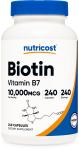 Nutricost Biotin B7 10,000mcg 240 Capsules
