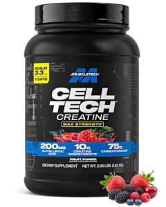 MuscleTech Cell-Tech Creatine Powder - Fruit Punch, 3 lbs