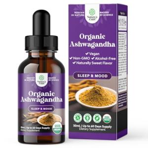Organic Ashwagandha Liquid Drops for Energy & Mood