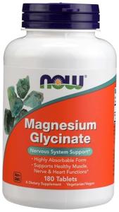 NOW Magnesium Glycinate 100 mg, 180 Tablets