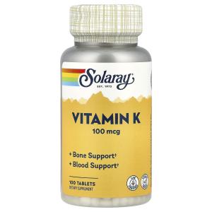 Solaray Vitamin K-1 100mcg for Bone & Blood Health