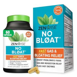 Zenwise No Bloat Digestive Enzymes and Probiotics