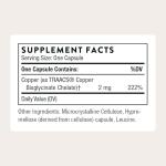 Thorne Copper Bisglycinate - Absorbable Mineral Support
