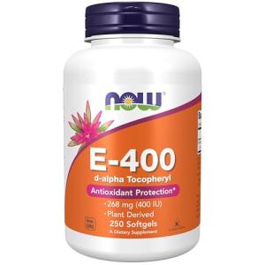 NOW Vitamin E 400 IU Antioxidant Softgels 250 Count
