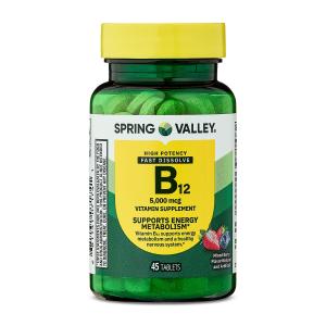 Spring Valley Extra Strength B12 Melt Away Tablets