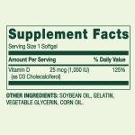 Spring Valley Vitamin D3 Softgels for Bone Health