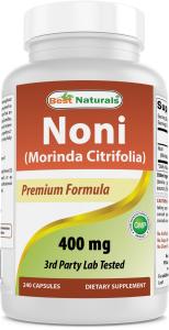 Best Naturals Noni 400mg Capsules - 240 Count