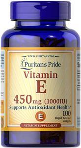 Vitamin E 1000 IU Mixed Tocopherols Softgels