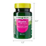 Spring Valley Biotin Softgels 1000mcg 150 Count