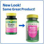 Spring Valley Biotin Softgels 1000mcg 150 Count