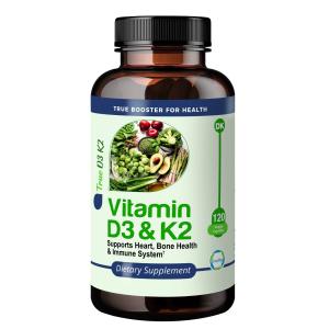 True-Med Vitamin D3 + K2 Veggie Capsules