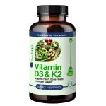 True-Med Vitamin D3 + K2 Veggie Capsules
