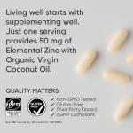 Zinc Picolinate 50mg with Coconut Oil Softgels