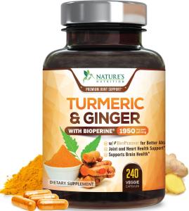 Turmeric Curcumin with Ginger & BioPerine 240 Capsules