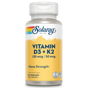 Solaray Vitamin D3 + K2 for Heart Health