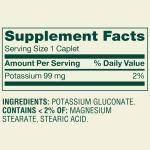 Spring Valley Potassium for Heart Health, 250 Caplets