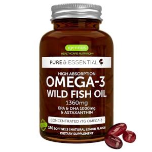 Omega 3 Fish Oil with Astaxanthin - 180 Capsules