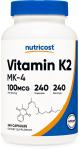 Nutricost Vitamin K2 MK4 100mcg, 240 Capsules