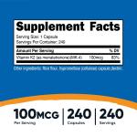 Nutricost Vitamin K2 MK4 100mcg, 240 Capsules
