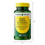Spring Valley Super Vitamin B-Complex 100 Tablets