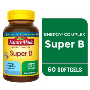 Nature Made Super B Energy Complex Softgels, 60 Count
