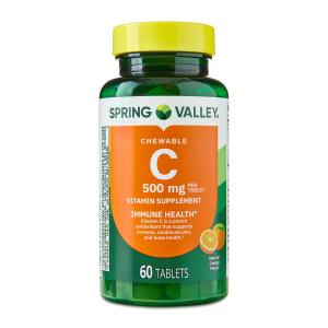 Spring Valley Chewable Vitamin C Tablets, 500 mg