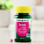 Spring Valley Iron Prenatal Supplements, 27 mg, 250 Tablets