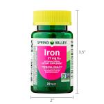 Spring Valley Iron Prenatal Supplements, 27 mg, 250 Tablets