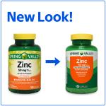 Spring Valley Zinc & Vitamin D Capsules, 150 Count