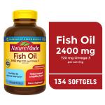 Nature Made Omega 3 Fish Oil Softgels 2400mg