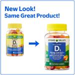Spring Valley Vitamin D3 Gummies, 2000 IU, 80 Count
