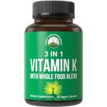 Whole Food Vegan Vitamin K1 & K2 Capsules