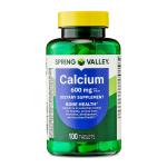 Spring Valley 600 mg Calcium Tablets for Bones