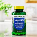 Spring Valley 600 mg Calcium Tablets for Bones
