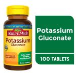 Nature Made Potassium Gluconate 550 mg Tablets 100 Count