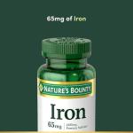 Nature's Bounty Iron 65mg for Energy Support