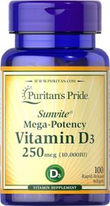 Puritan's Pride Vitamin D3 10000 IU Softgels