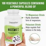 NaturalSlim Magnesium Citrate Capsules for Sleep & Heart