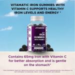Vitamatic 65 mg Iron Gummies for All, 60 Count