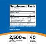 Nutricost Omega 3 Fish Oil 2500mg - 120 Softgels