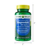 Spring Valley Magnesium Supplements, Unflavored, 60 Capsules