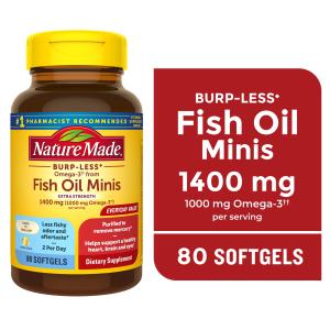 Nature Made Omega 3 Fish Oil Softgels, 1400 mg
