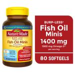 Nature Made Omega 3 Fish Oil Softgels, 1400 mg