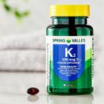 Spring Valley Vitamin K2 Soft Gel Capsules, 100 Mcg